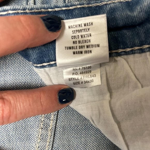 Reclaim Regular Straight Stretch Jean Size 34x30 - Picture 10 of 13